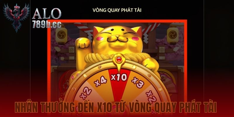 Nhân thưởng đến x10 từ vòng quay phát tài